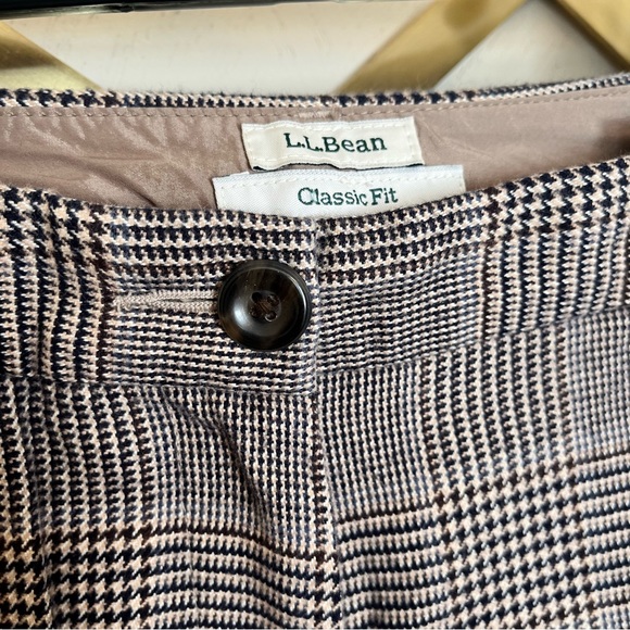 LL Bean classic fit houndstooth trousers - Picture 10 of 13
